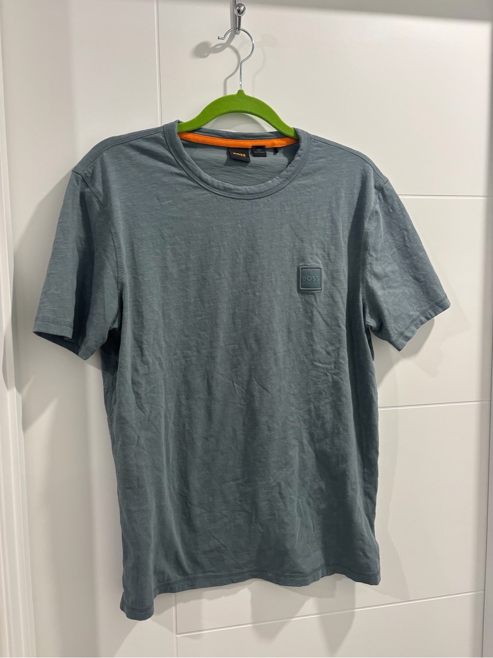 BOSS Men's Crew Neck Tee in Slate Blue-Grey